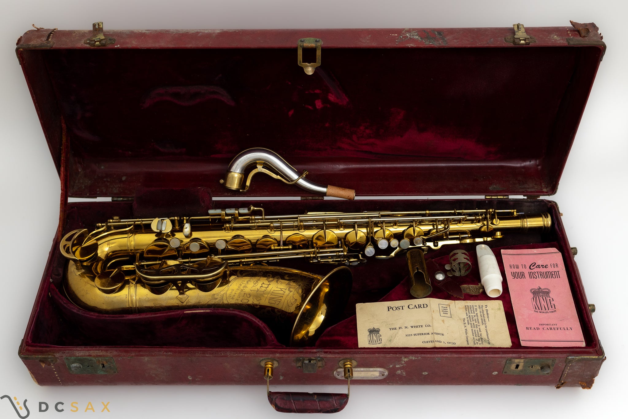 1950 King Super 20 Tenor Saxophone, Full Pearls, Overhaul, Video