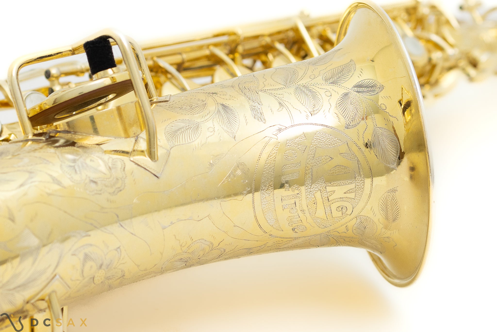 Rare 1929 King Voll-True "King De Luxe" Alto Saxophone, Gold Plated, Full Pearls, Elaborate Engraving, Video