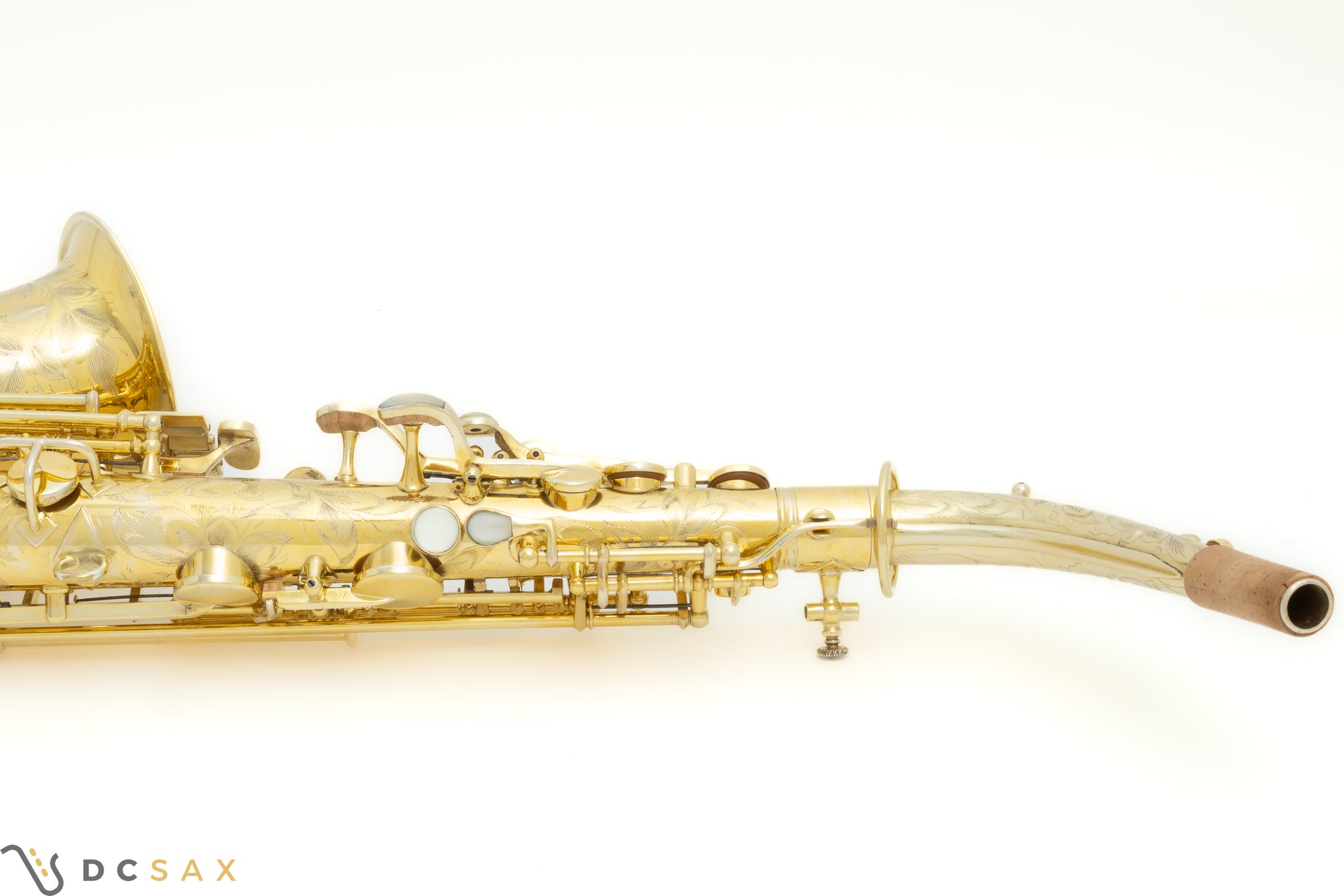 Rare 1929 King Voll-True "King De Luxe" Alto Saxophone, Gold Plated, Full Pearls, Elaborate Engraving, Video