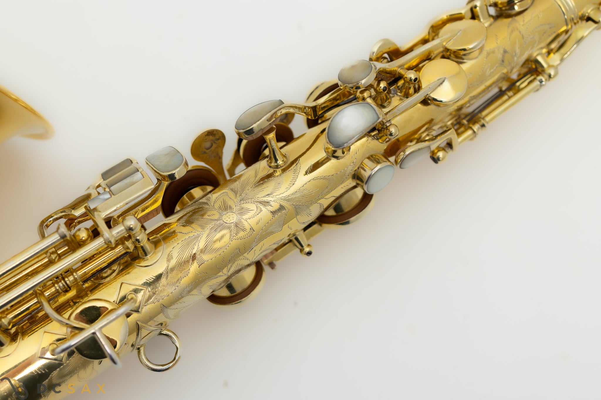 Rare 1929 King Voll-True "King De Luxe" Alto Saxophone, Gold Plated, Full Pearls, Elaborate Engraving, Video