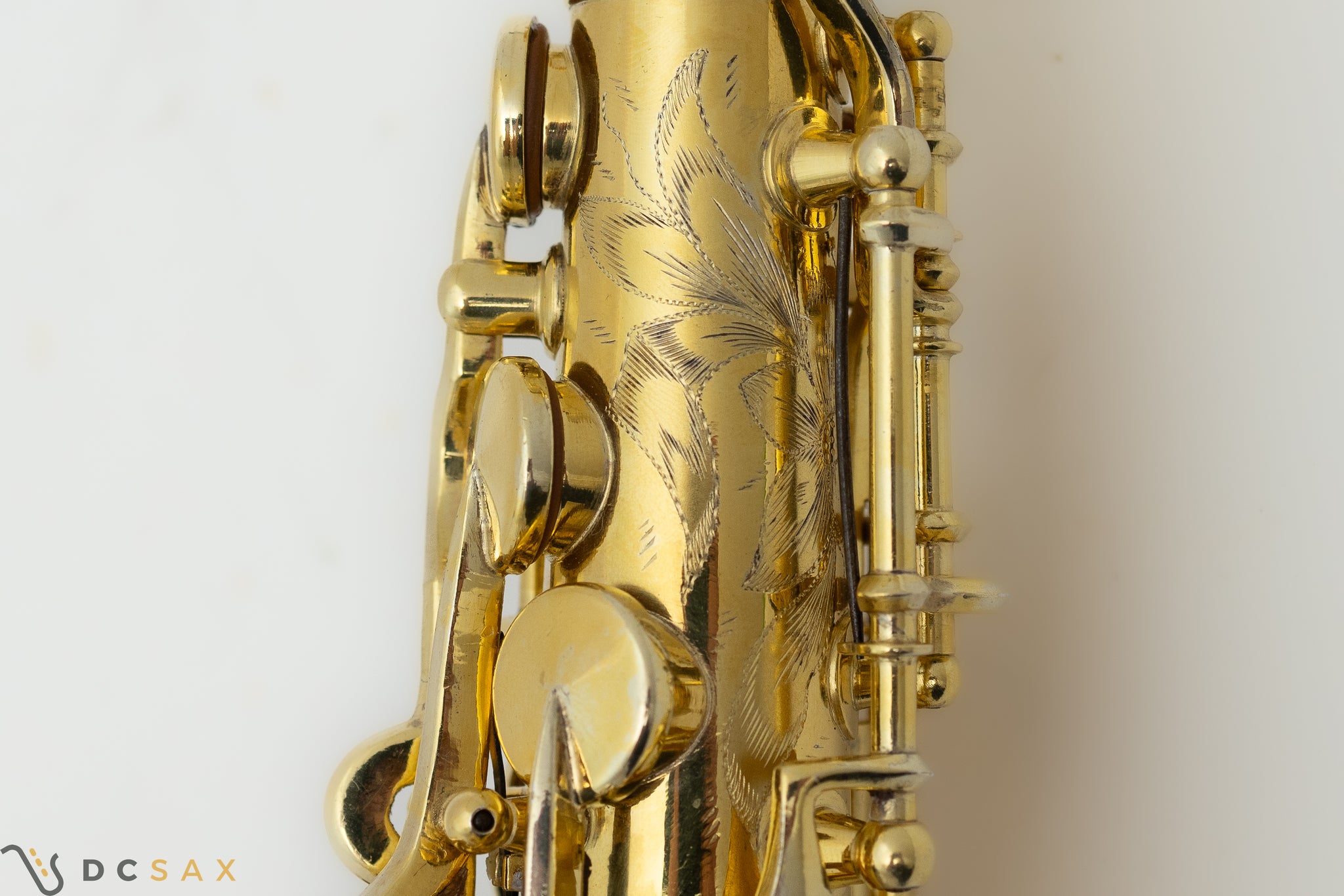 Rare 1929 King Voll-True "King De Luxe" Alto Saxophone, Gold Plated, Full Pearls, Elaborate Engraving, Video