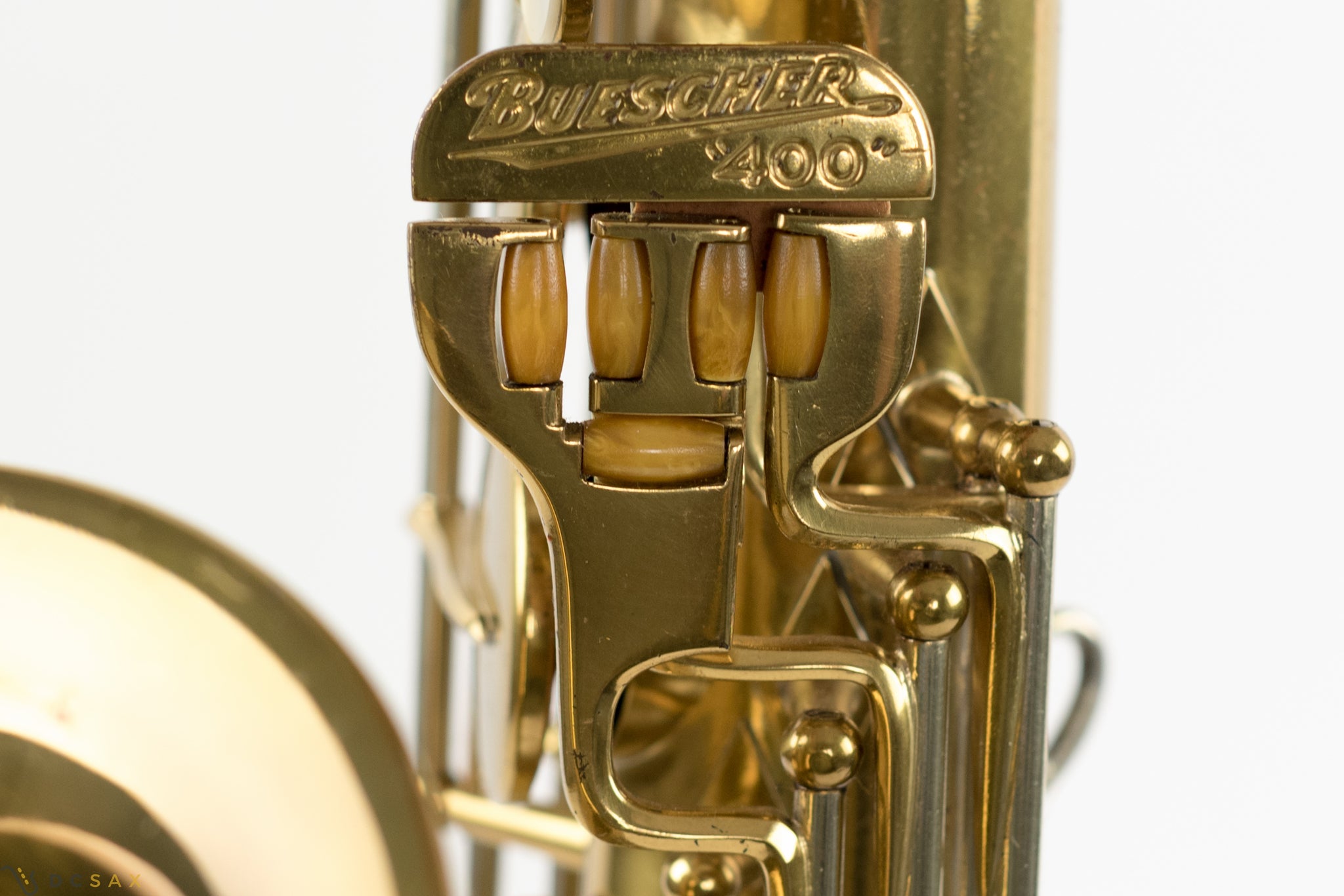 1945 Buescher 400 Top Hat and Cane Tenor Saxophone, Near Mint, Original Lacquer