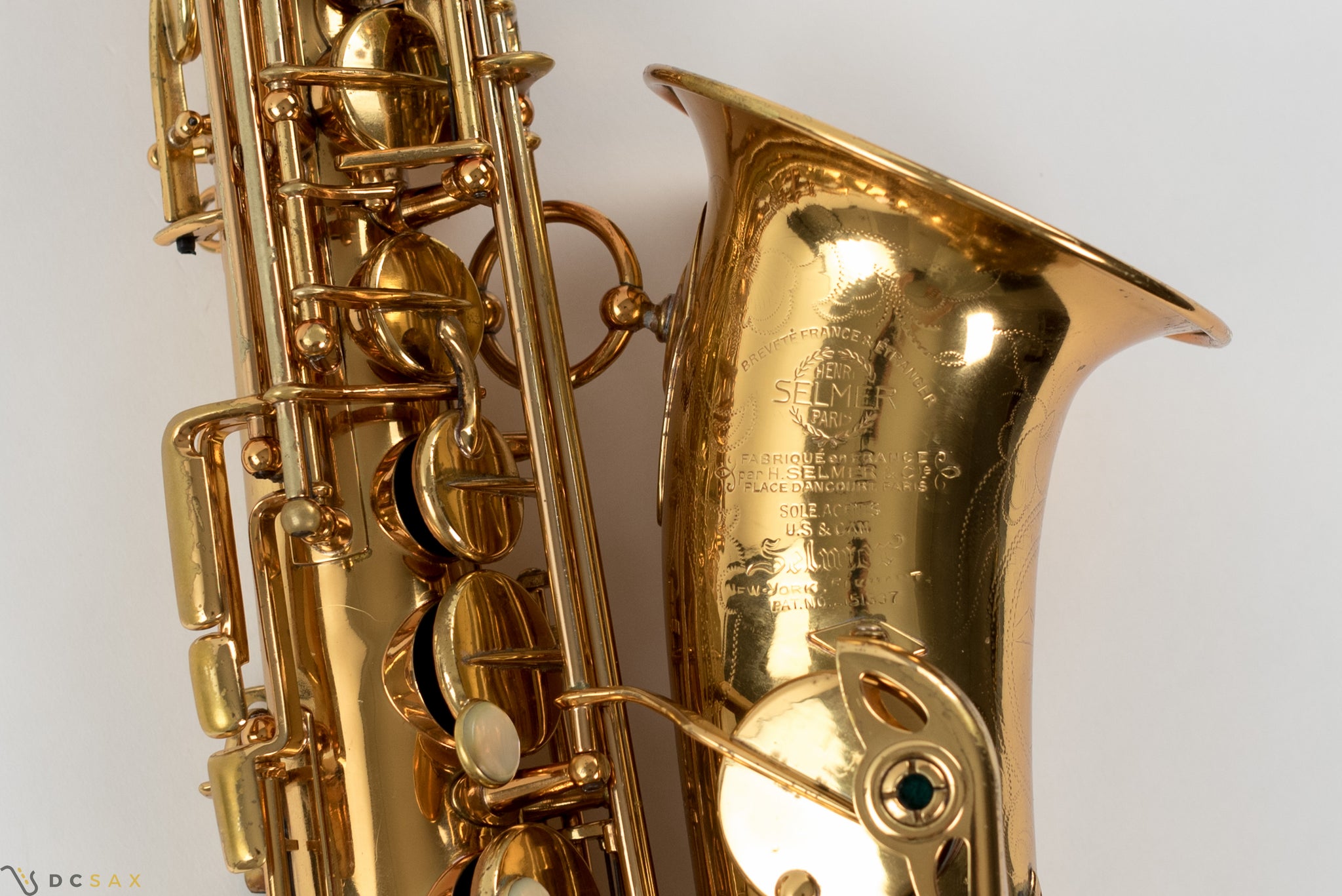 1938 26,xxx Selmer Balanced Action Alto Saxophone – DC Sax