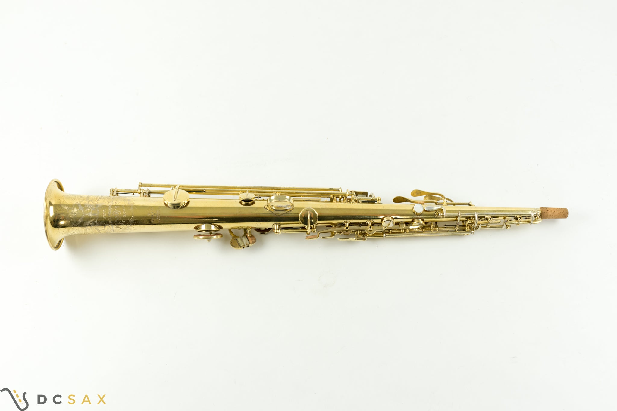 1923 Conn New Wonder Soprano Saxophone, Gold Plated, Fresh Overhaul