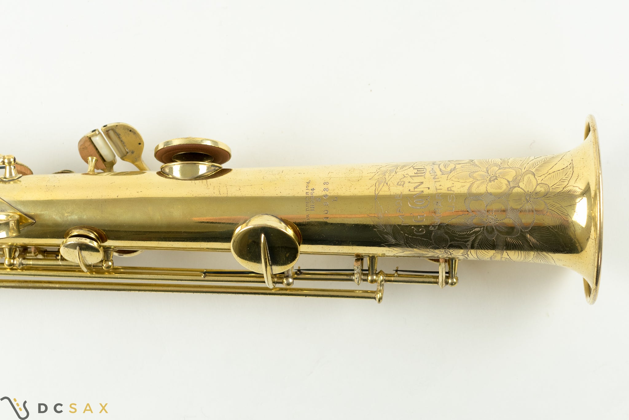 1923 Conn New Wonder Soprano Saxophone, Gold Plated, Fresh Overhaul