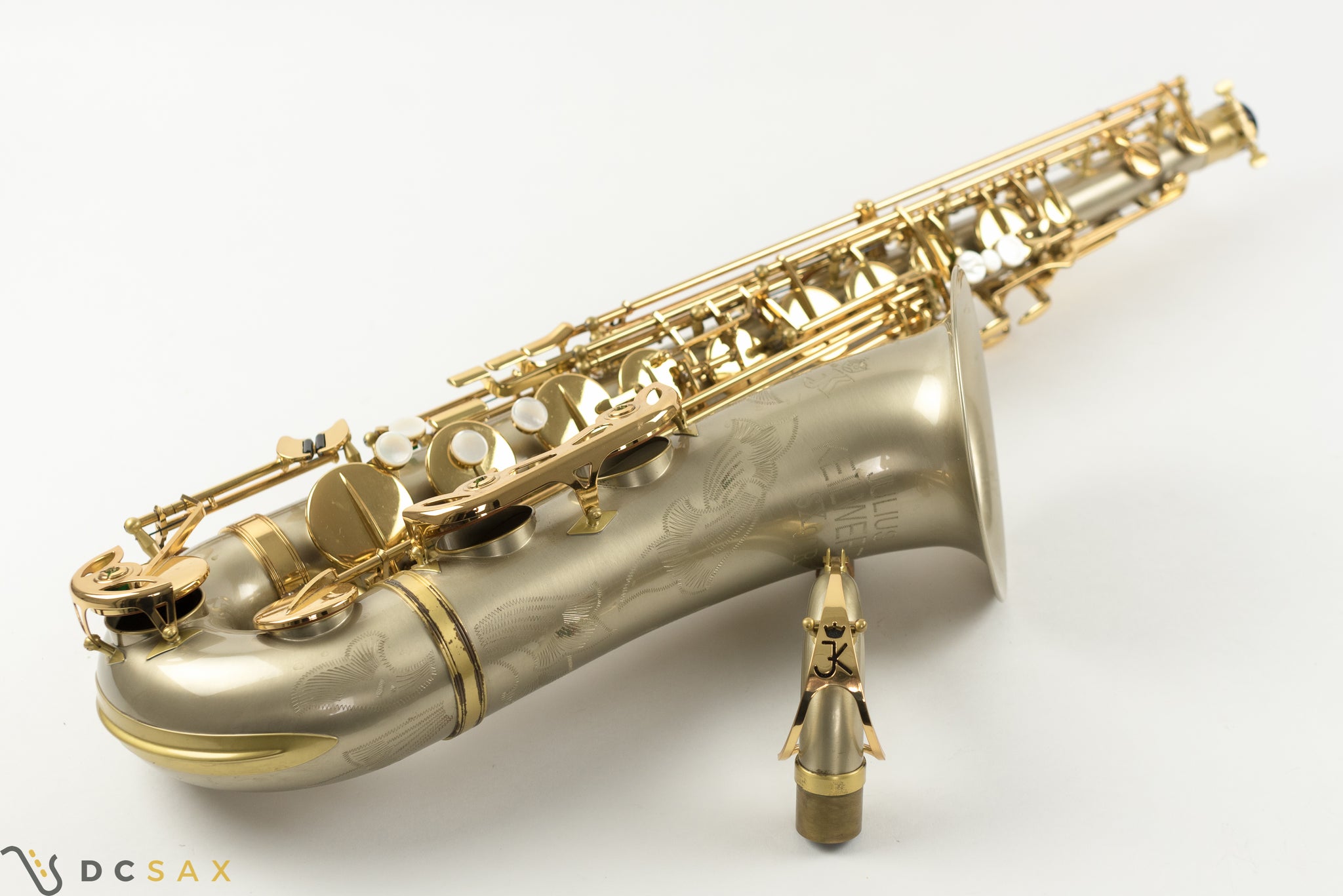 Keilwerth SX90R Tenor Saxophone, Rare Brushed Nickel-Silver Finish