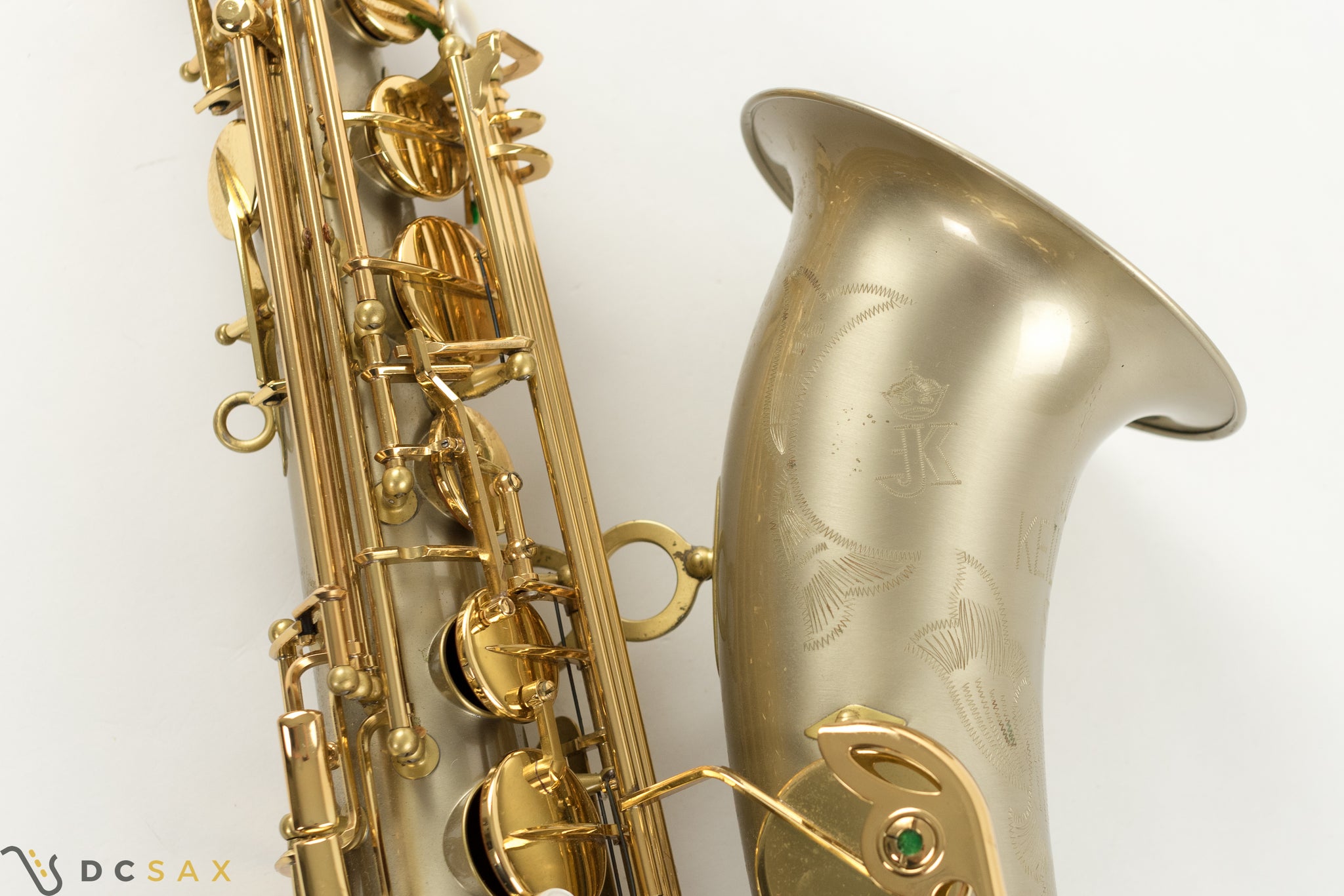 Keilwerth SX90R Tenor Saxophone, Rare Brushed Nickel-Silver Finish