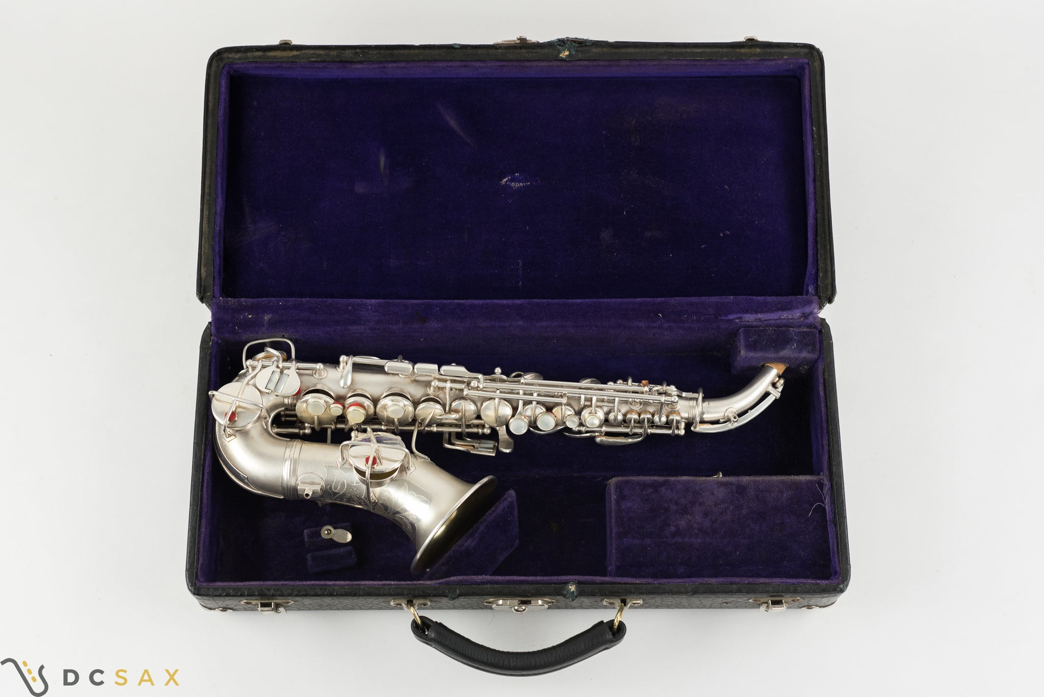 212,xxx Conn New Wonder II Chu Berry Curved Soprano Saxophone, Silver Plated