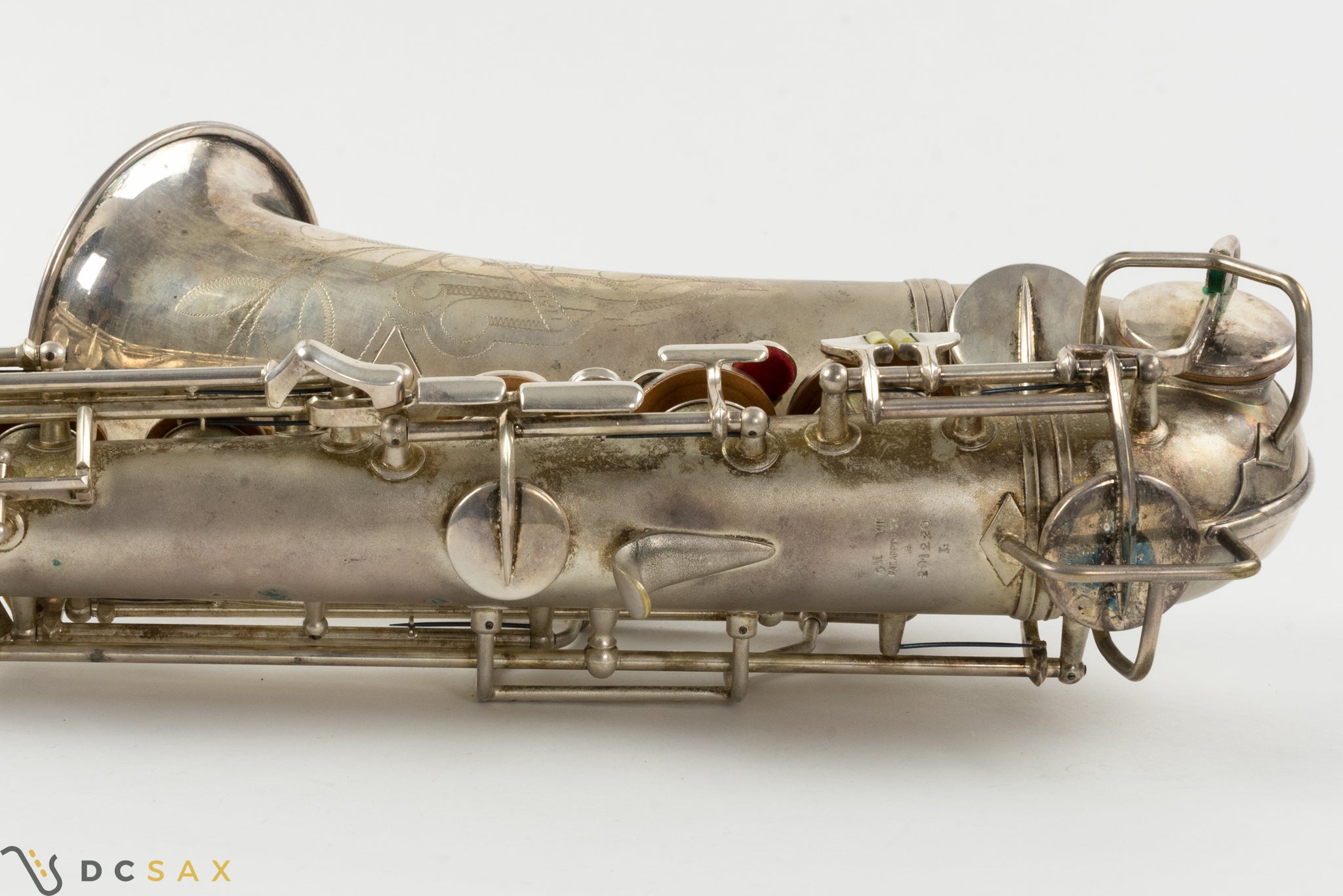 1933 291,xxx Conn 6M VIII Alto Saxophone, Silver Plated, Gold Bell