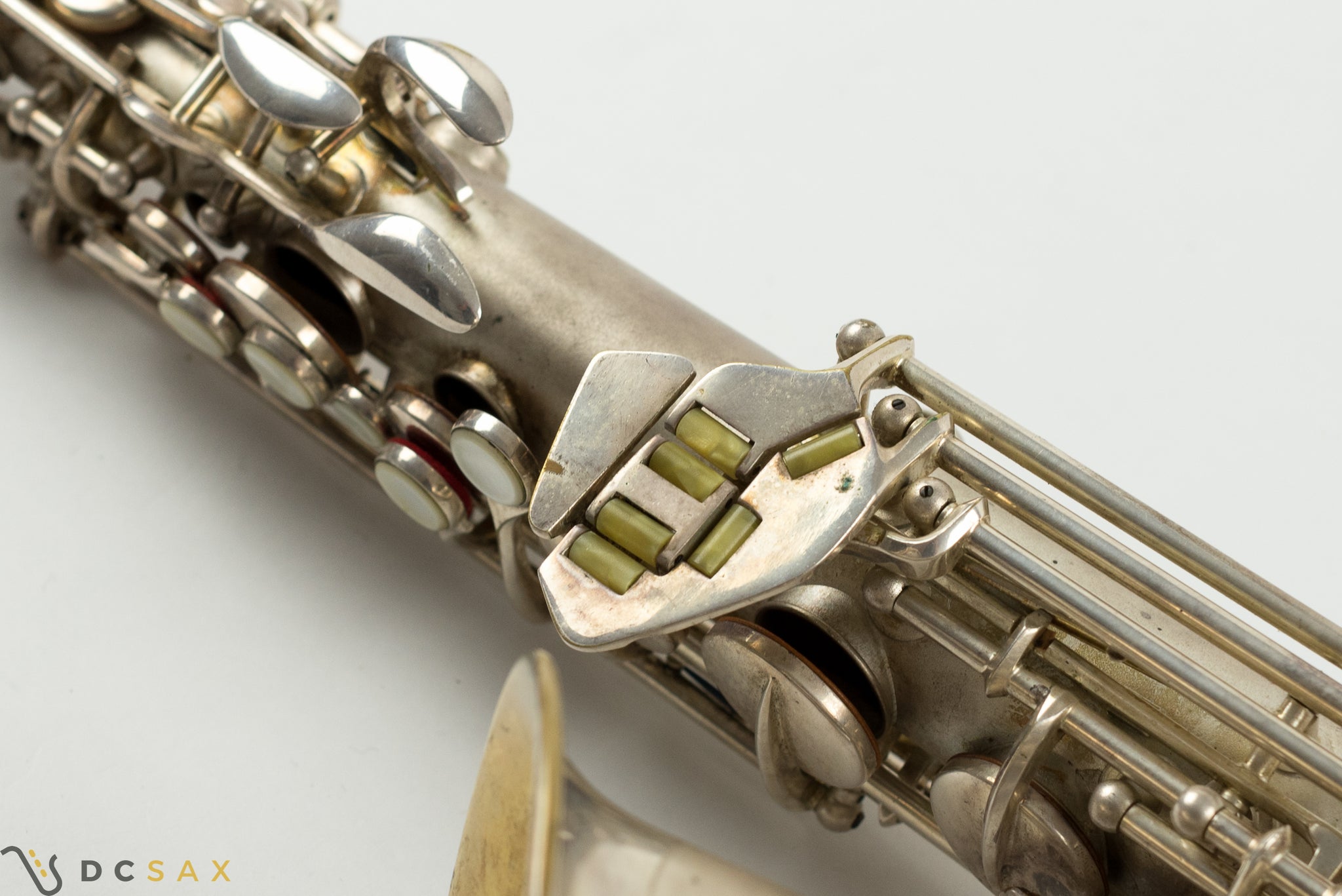 1933 291,xxx Conn 6M VIII Alto Saxophone, Silver Plated, Gold Bell